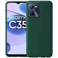 Силиконов гръб ТПУ PREMIUM CASE за Realme C35 тъмно зелен